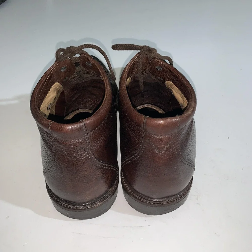 Bally Boots Mens  10.5 Telli Brown Leather Chukka Ankle Casual Made Italy Shoes
